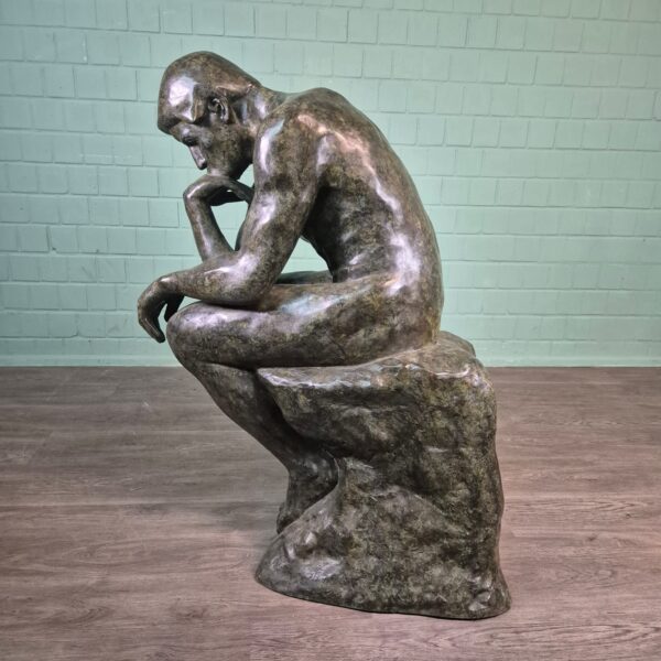 Skulptur Dekoration Der Denker Bronze 1,25 m – Bild 9