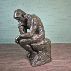 Skulptur Dekoration Der Denker Bronze 1,25 m