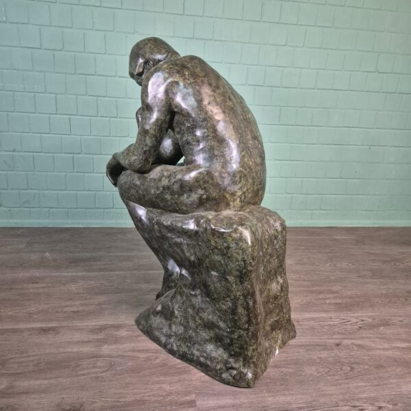 Skulptur Dekoration Der Denker Bronze 1,25 m – Bild 6
