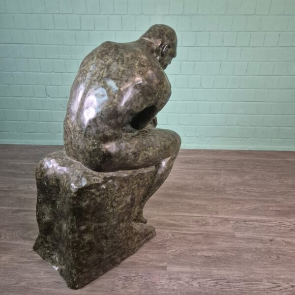 Skulptur Dekoration Der Denker Bronze 1,25 m – Bild 8