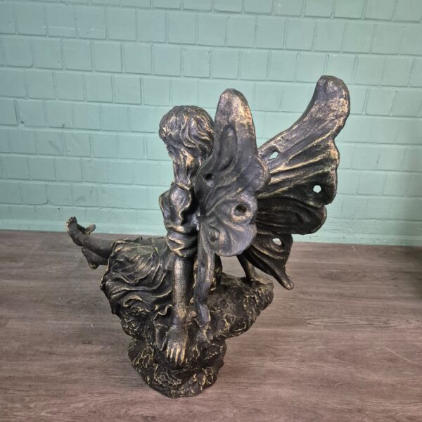 Skulptur Dekoratin Set Elfen Bronze 0,88 m – Bild 9