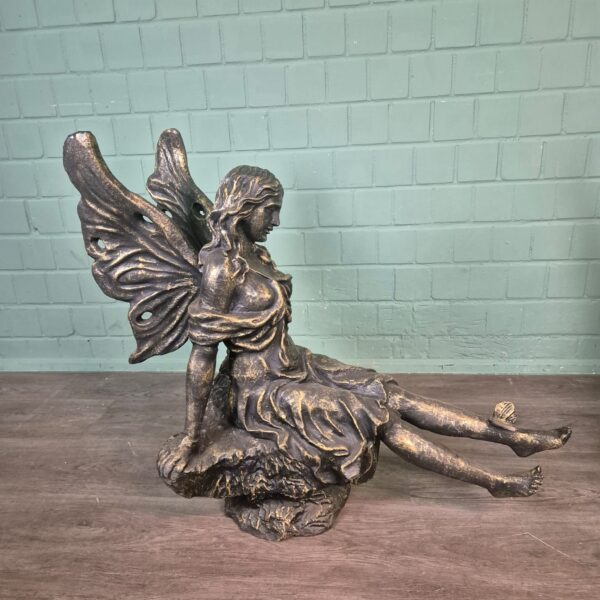 Skulptur Dekoratin Set Elfen Bronze 0,88 m – Bild 5