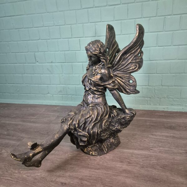 Skulptur Dekoratin Set Elfen Bronze 0,88 m – Bild 12