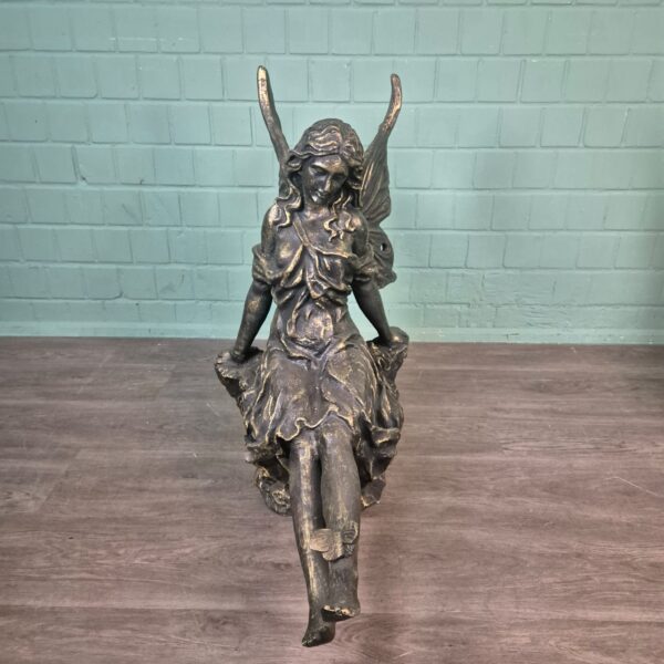 Skulptur Dekoratin Set Elfen Bronze 0,88 m – Bild 2