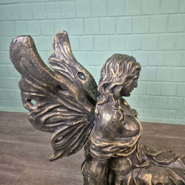 Skulptur Dekoratin Set Elfen Bronze 0,88 m – Bild 8