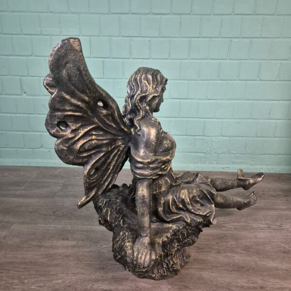 Skulptur Dekoratin Set Elfen Bronze 0,88 m – Bild 7