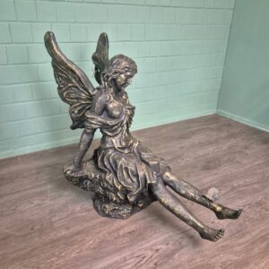 Skulptur Dekoratin Elfe Bronze 0,88 m