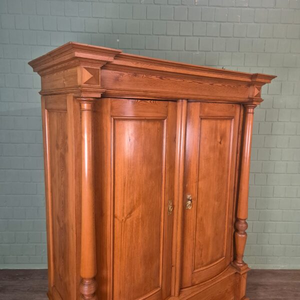 Schrank Kleiderschrank Gründerzeit 1880 Kiefer – Bild 3