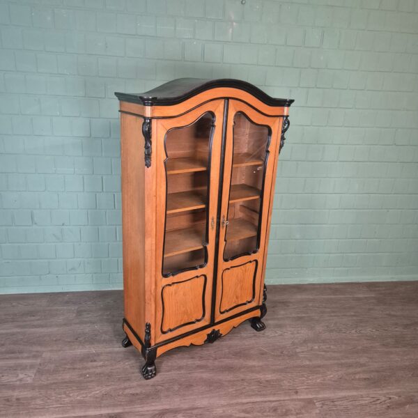 Vitrine Geschirrschrank Historismus 1860 Esche