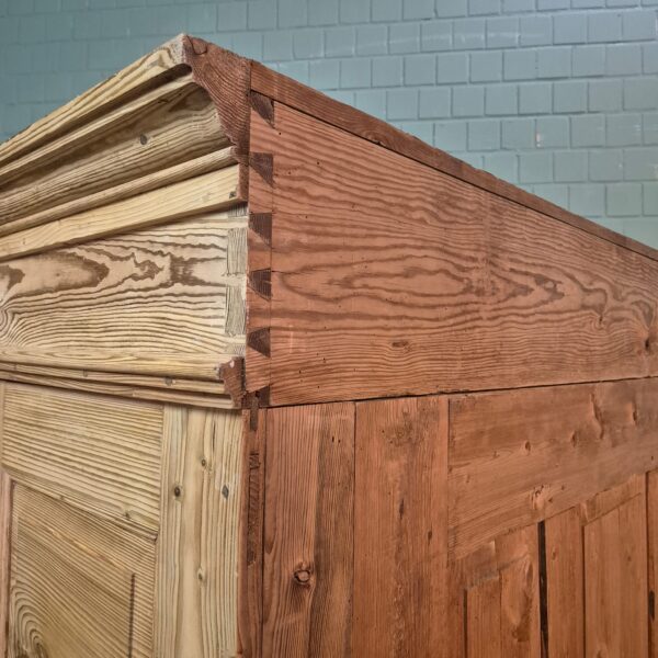 Sonnenschrank Kleiderschrank Biedermeier 1840 Kiefer – Bild 18