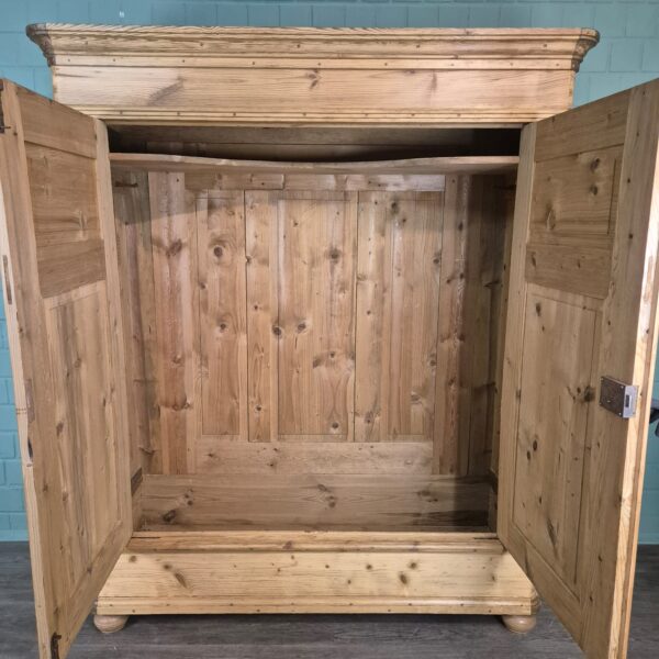Sonnenschrank Kleiderschrank Biedermeier 1840 Kiefer – Bild 12