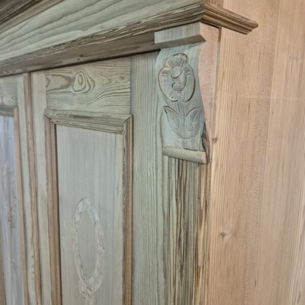 Schrank Kleiderschrank Jugendstil 1900 Kiefer – Bild 11
