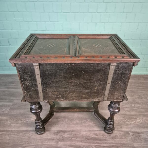 Truhe Stollentruhe Barock 1740 Eiche – Bild 20