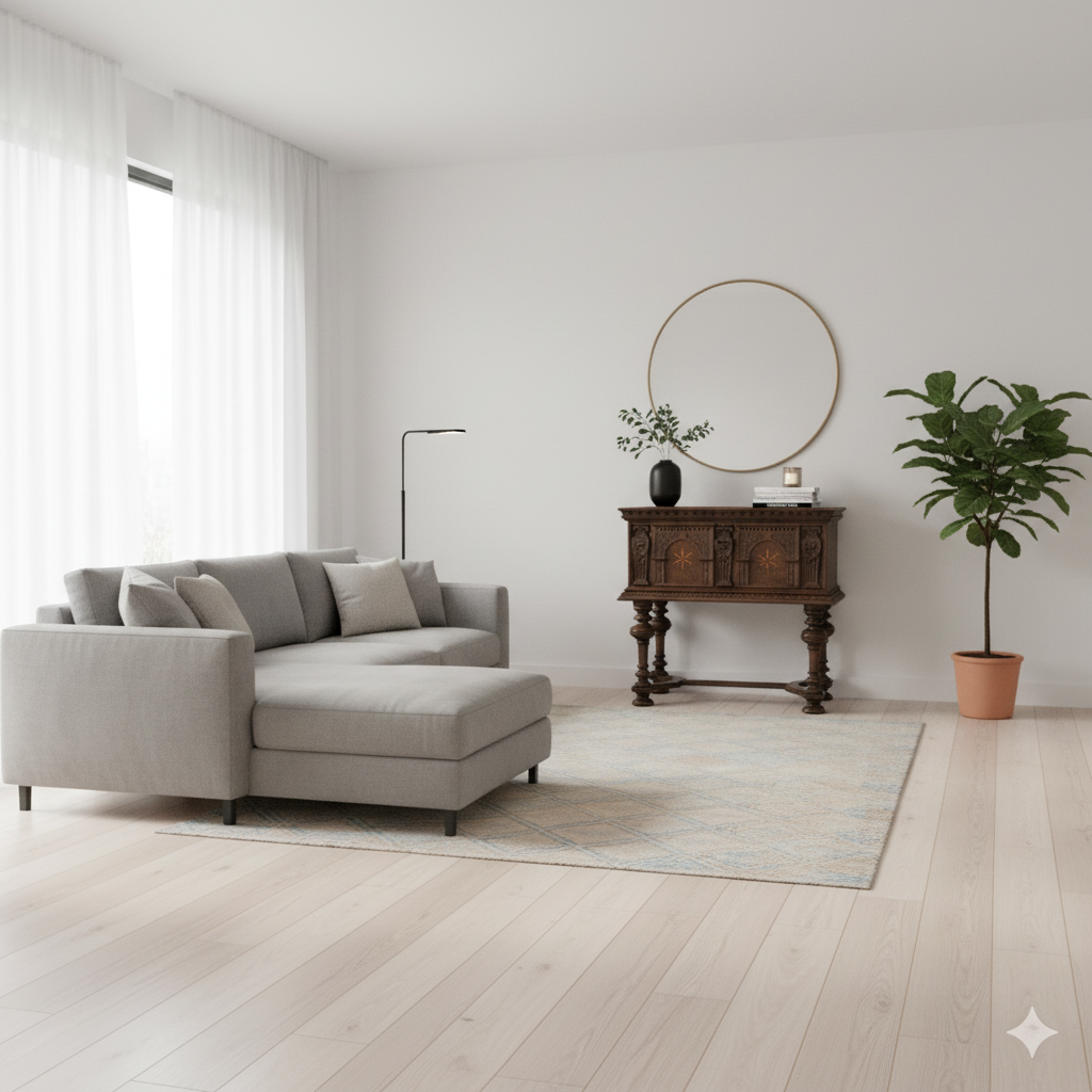 Truhe Stollentruhe Barock 1740 Eiche – Bild 2