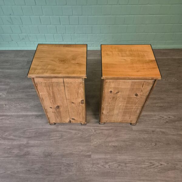 Set Nachtschränkchen Biedermeier 1820 Kirschbaum – Bild 17