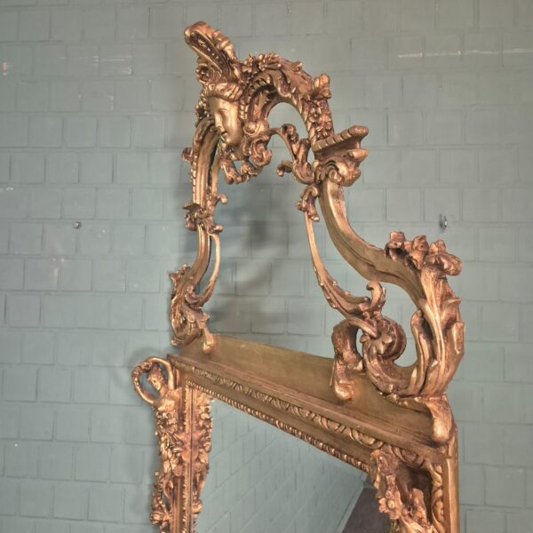Barockspiegel Wandspiegel Barockstil Gold 1,20 m x 2,44 m – Bild 9