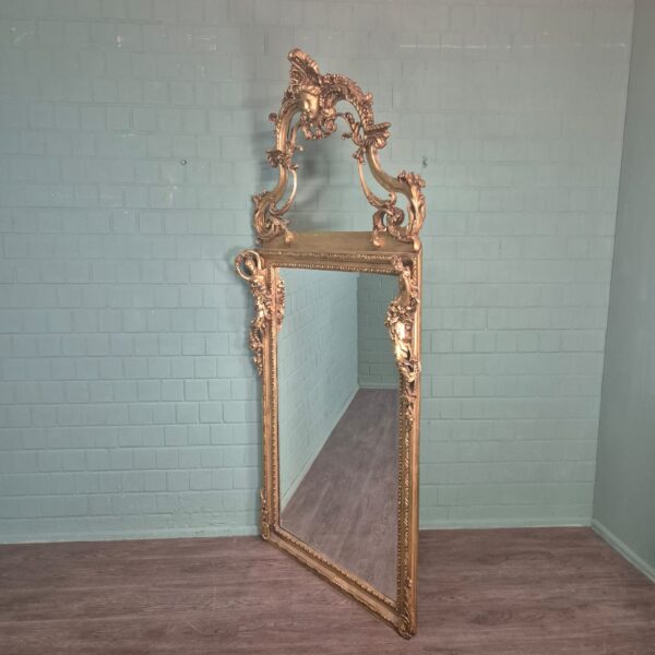 Barockspiegel Wandspiegel Barockstil Gold 1,20 m x 2,44 m – Bild 2