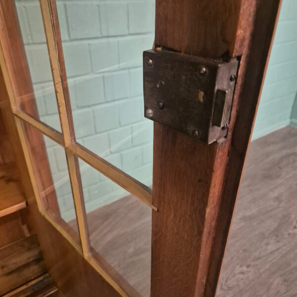 Vitrine Geschirrschrank Biedermeier 1830 Nussbaum – Bild 17
