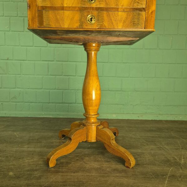 Nähtisch Biedermeier 1850 Esche – Bild 8