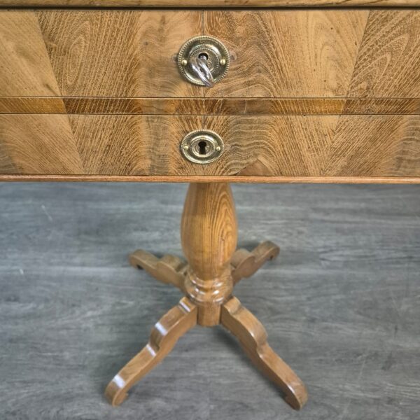 Nähtisch Biedermeier 1850 Esche – Bild 3