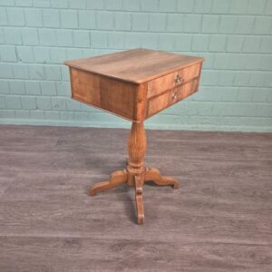 Nähtisch Biedermeier 1850 Esche
