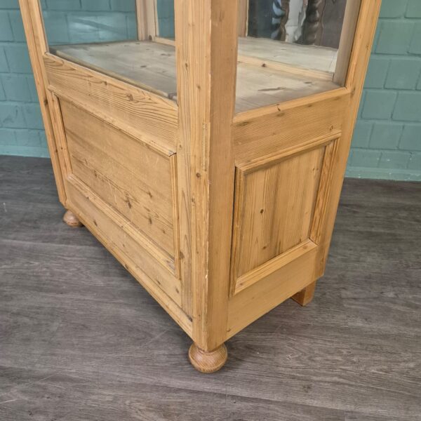 Vitrine Geschirrschrank Gründerzeit 1880 Kiefer – Bild 6