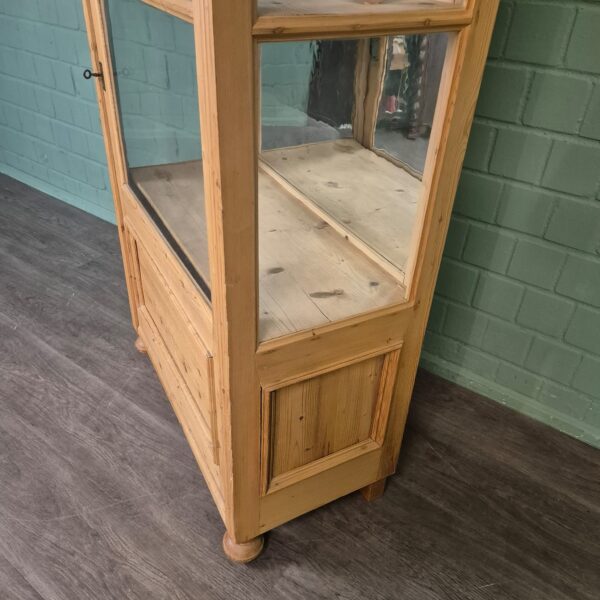 Vitrine Geschirrschrank Gründerzeit 1880 Kiefer – Bild 5