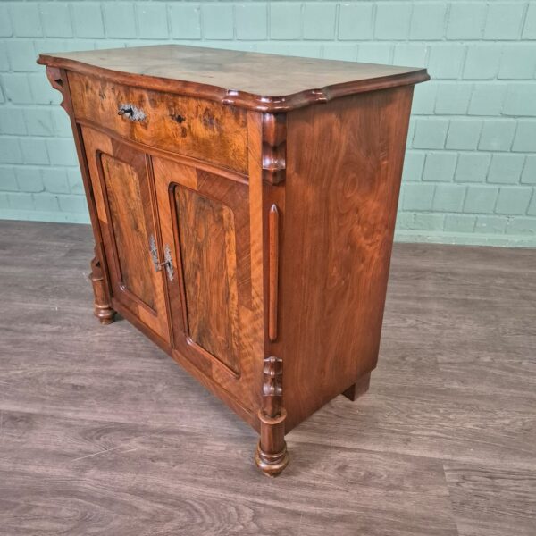Anrichte Halbschrank Louis Philippe 1860 Nussbaum – Bild 6