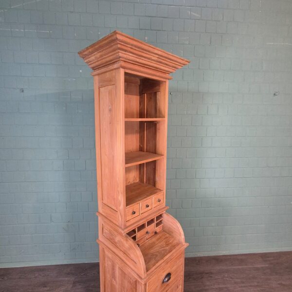 Schrank Hochschrank Teakholz 0,67 m – Bild 4