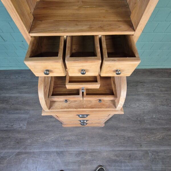 Schrank Hochschrank Teakholz 0,67 m – Bild 11