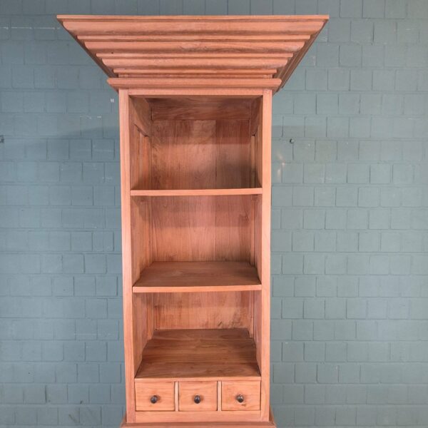 Schrank Hochschrank Teakholz 0,67 m – Bild 3