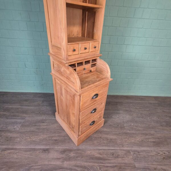 Schrank Hochschrank Teakholz 0,67 m – Bild 5