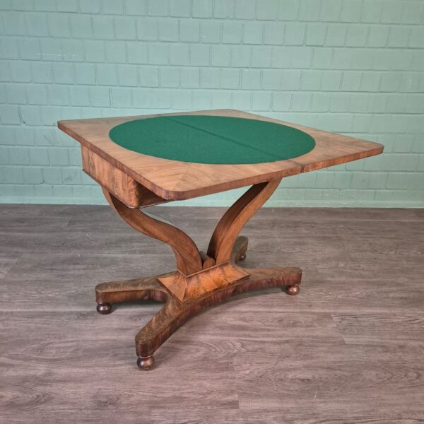 Klapptisch Spieltisch Biedermeier 1820 Mahagoni – Bild 12