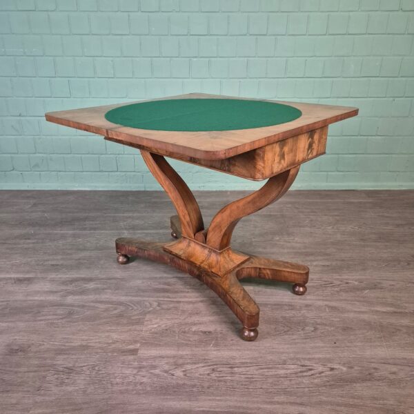 Klapptisch Spieltisch Biedermeier 1820 Mahagoni – Bild 13