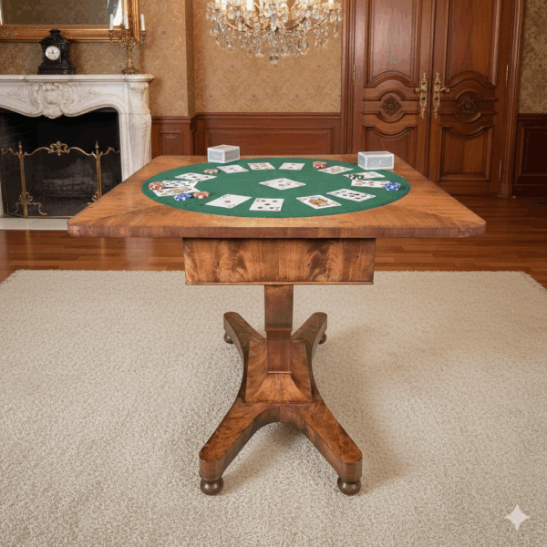 Klapptisch Spieltisch Biedermeier 1820 Mahagoni – Bild 15