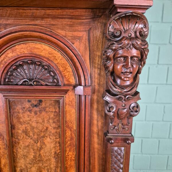 Tabernakelschrank Buffetschrank Gründerzeit 1880 Nussbaum – Bild 17