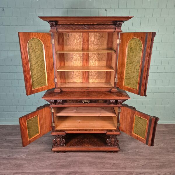 Tabernakelschrank Buffetschrank Gründerzeit 1880 Nussbaum – Bild 19