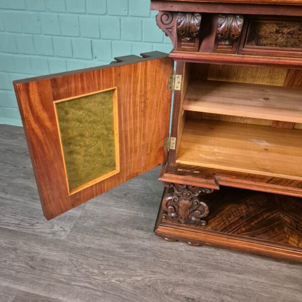 Tabernakelschrank Buffetschrank Gründerzeit 1880 Nussbaum – Bild 25
