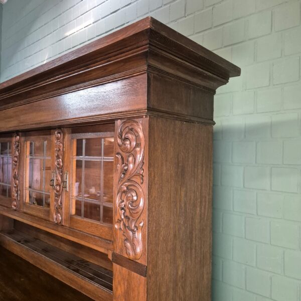 Buffetschrank Schrank Jugendstil 1910 Eiche – Bild 3