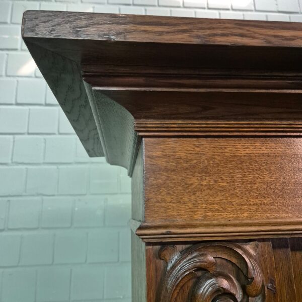 Buffetschrank Schrank Jugendstil 1910 Eiche – Bild 12