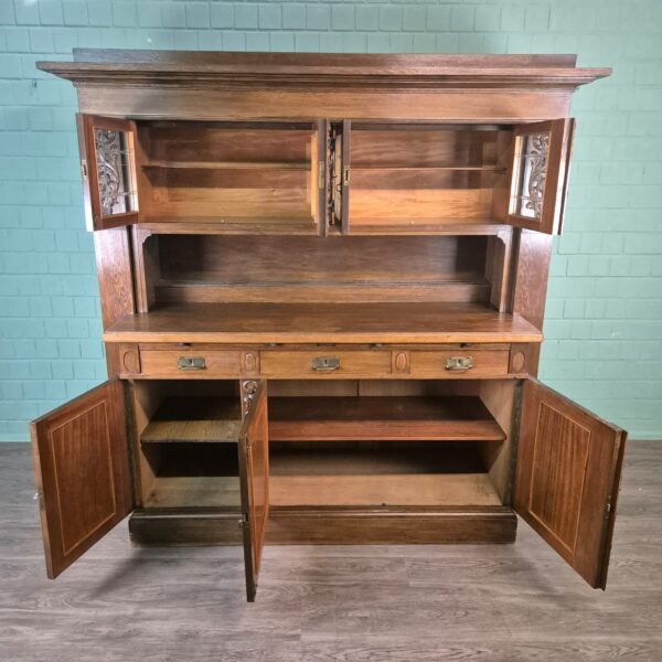 Buffetschrank Schrank Jugendstil 1910 Eiche – Bild 16