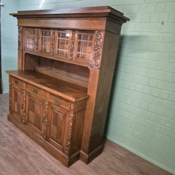 Buffetschrank Schrank Jugendstil 1910 Eiche – Bild 2