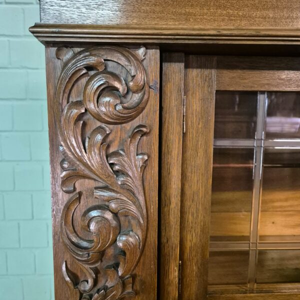 Buffetschrank Schrank Jugendstil 1910 Eiche – Bild 11