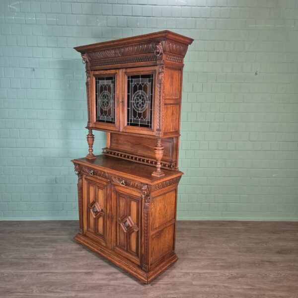 Buffetschrank Schrank Gründerzeit 1880 Eiche – Bild 4