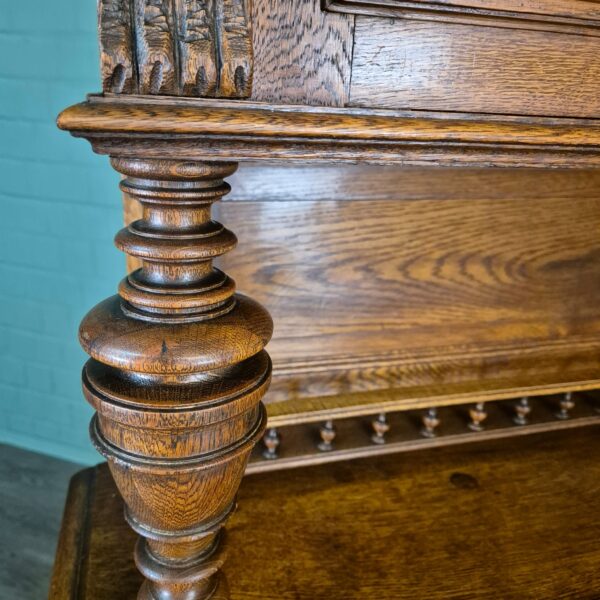 Buffetschrank Schrank Gründerzeit 1880 Eiche – Bild 8