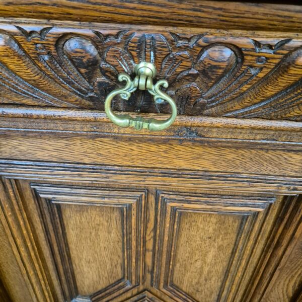 Buffetschrank Schrank Gründerzeit 1880 Eiche – Bild 9