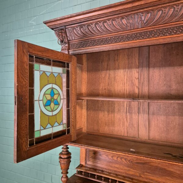 Buffetschrank Schrank Gründerzeit 1880 Eiche – Bild 18