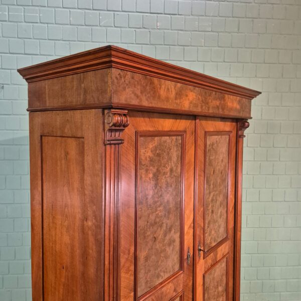 Kleiderschrank Schrank Gründerzeit 1880 Nussbaum – Bild 6