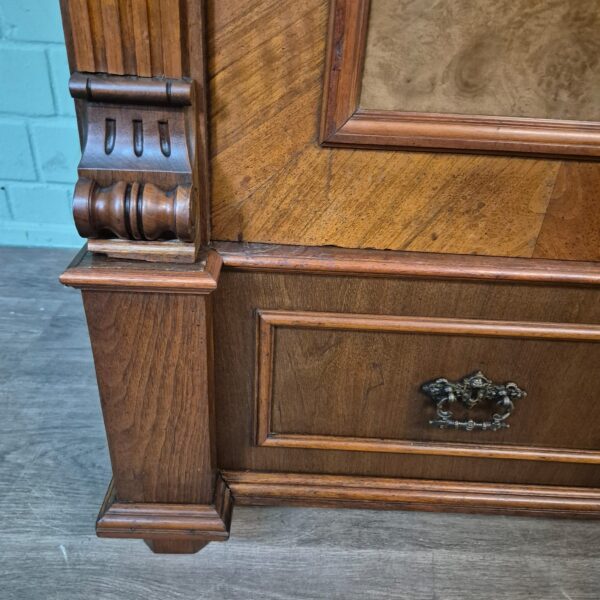 Kleiderschrank Schrank Gründerzeit 1880 Nussbaum – Bild 7