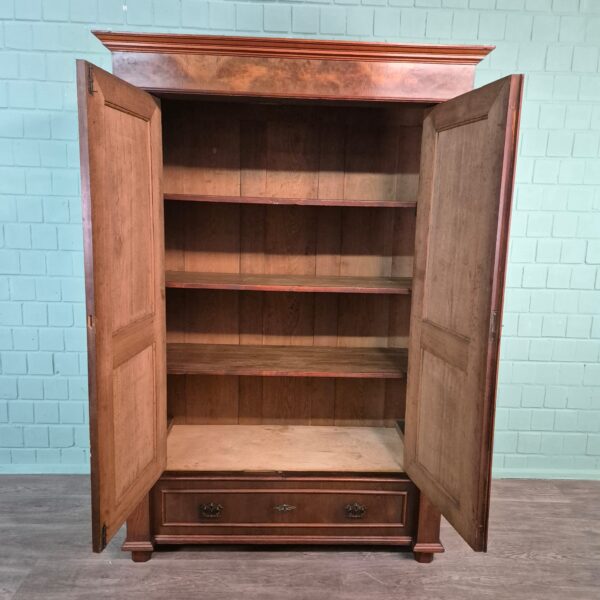 Kleiderschrank Schrank Gründerzeit 1880 Nussbaum – Bild 11